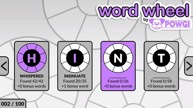 Word Wheel by Powgi